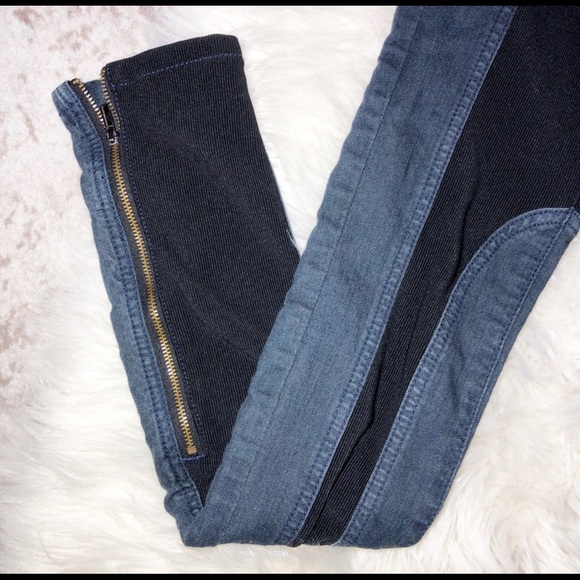 BCBGMaxAzria jackson stretch color block denim leggings size XS - Picture 3 of 8